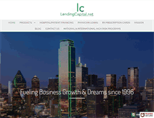 Tablet Screenshot of lendingcapital.net